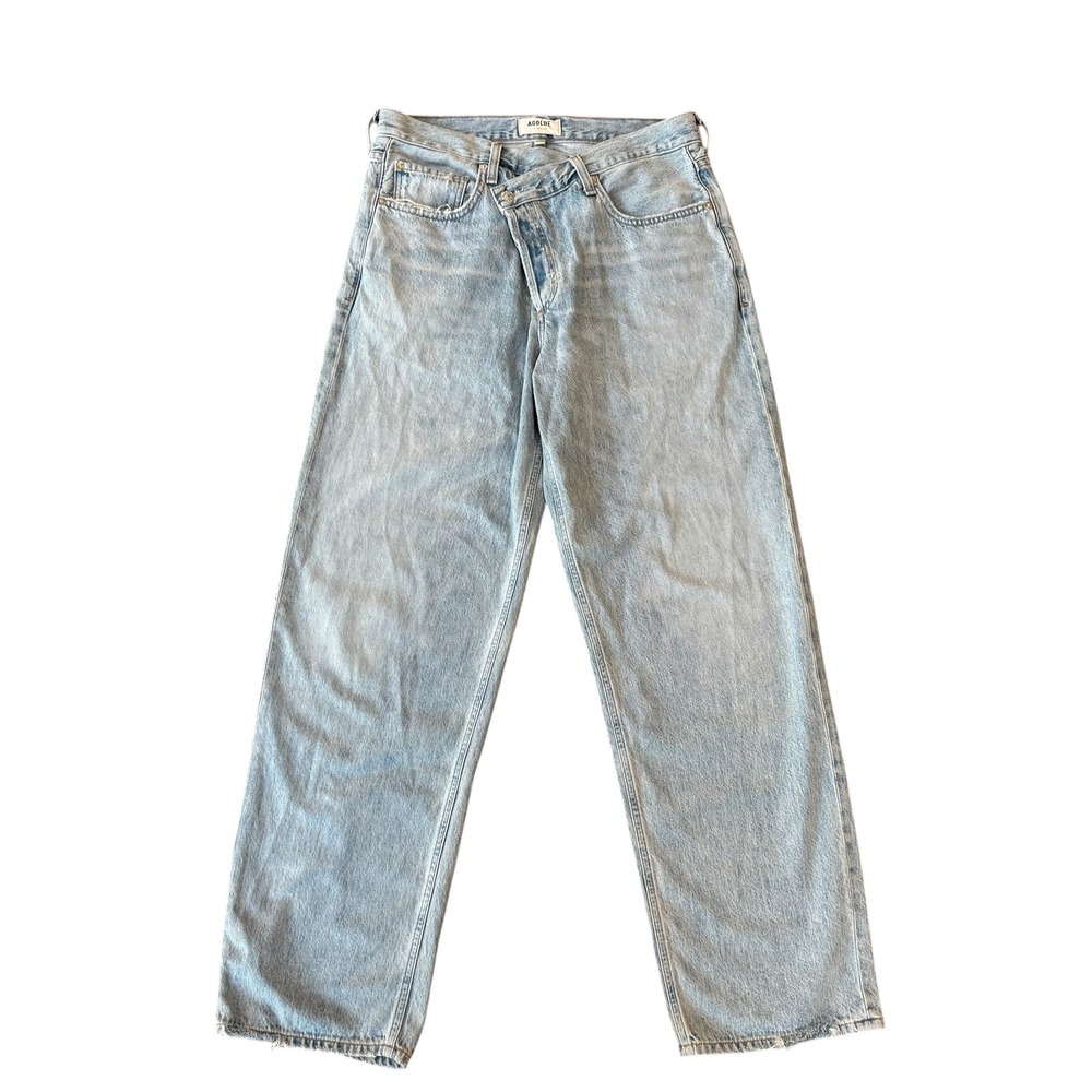 AGOLDE Criss Cross High Rise Straight Leg Light Wash Denim Jean Size 29
A097-983 - Picture 3 of 16